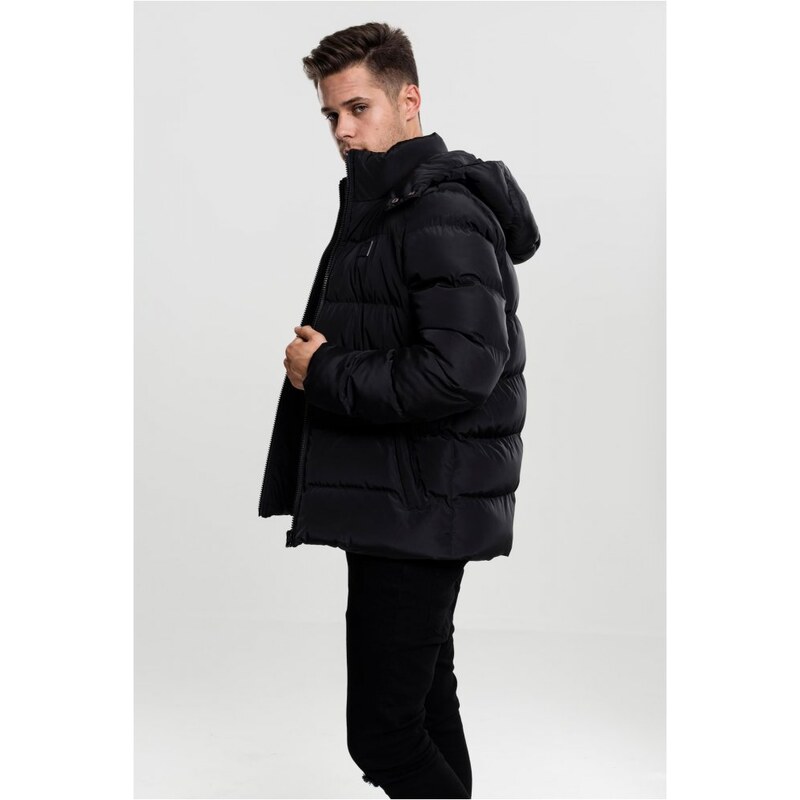 Pánská zimní bunda Urban Classics Hooded Puffer - černá