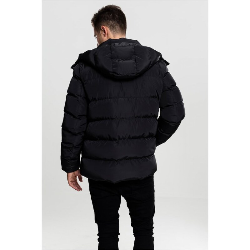 Pánská zimní bunda Urban Classics Hooded Puffer - černá