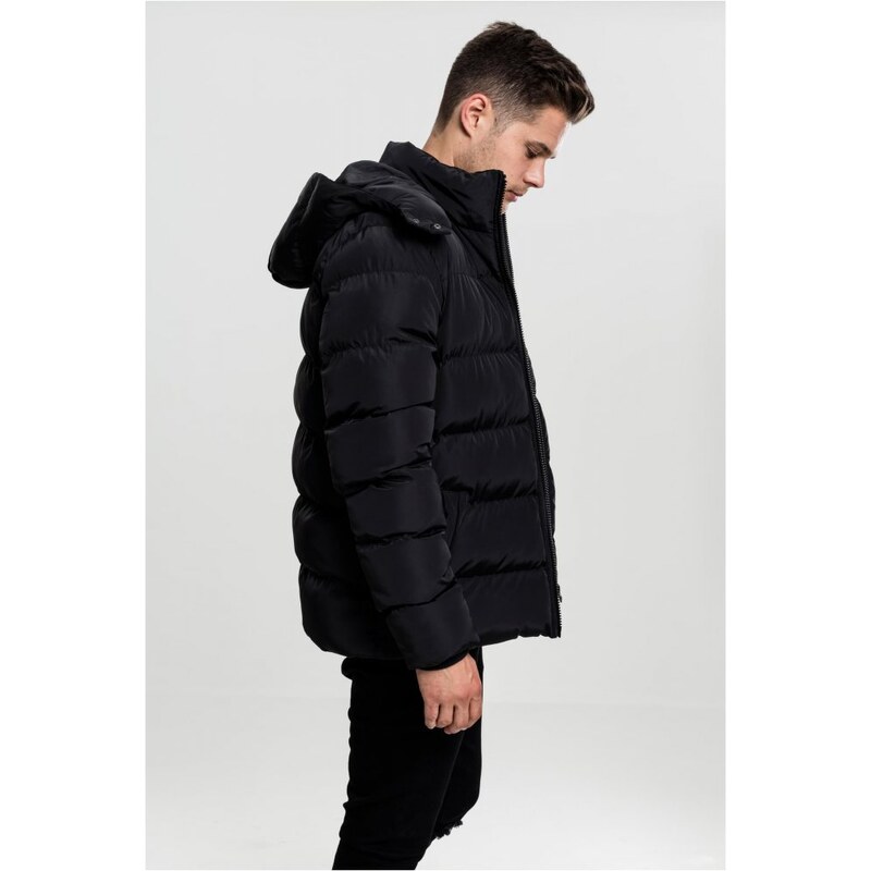Pánská zimní bunda Urban Classics Hooded Puffer - černá
