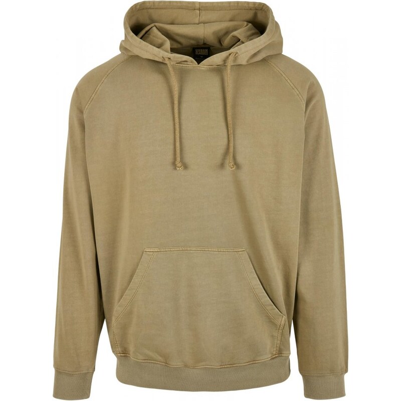 URBAN CLASSICS Overdyed Hoody - khaki