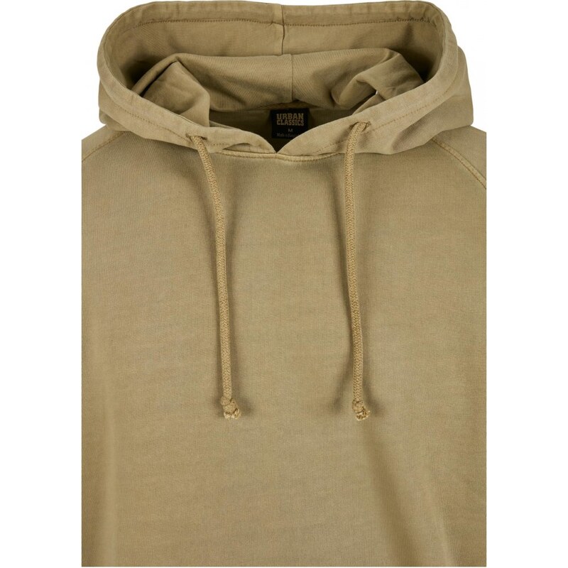 URBAN CLASSICS Overdyed Hoody - khaki