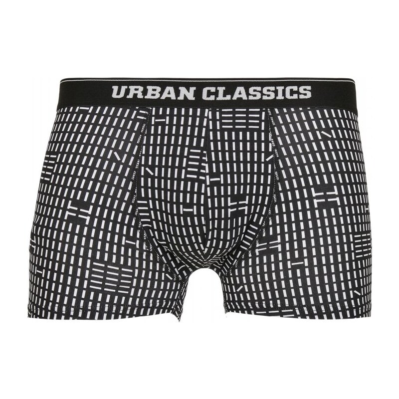 URBAN CLASSICS Organic Boxer Shorts 5-Pack - m.stripeaop+m.aop+blk+asp+wht