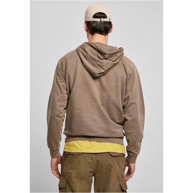 URBAN CLASSICS Overdyed Hoody - darkkhaki