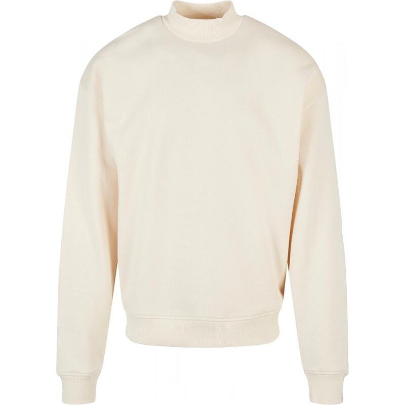 URBAN CLASSICS Mock Neck Crew - whitesand