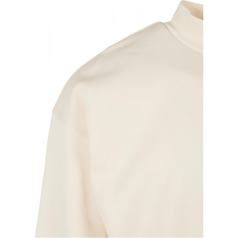 URBAN CLASSICS Mock Neck Crew - whitesand