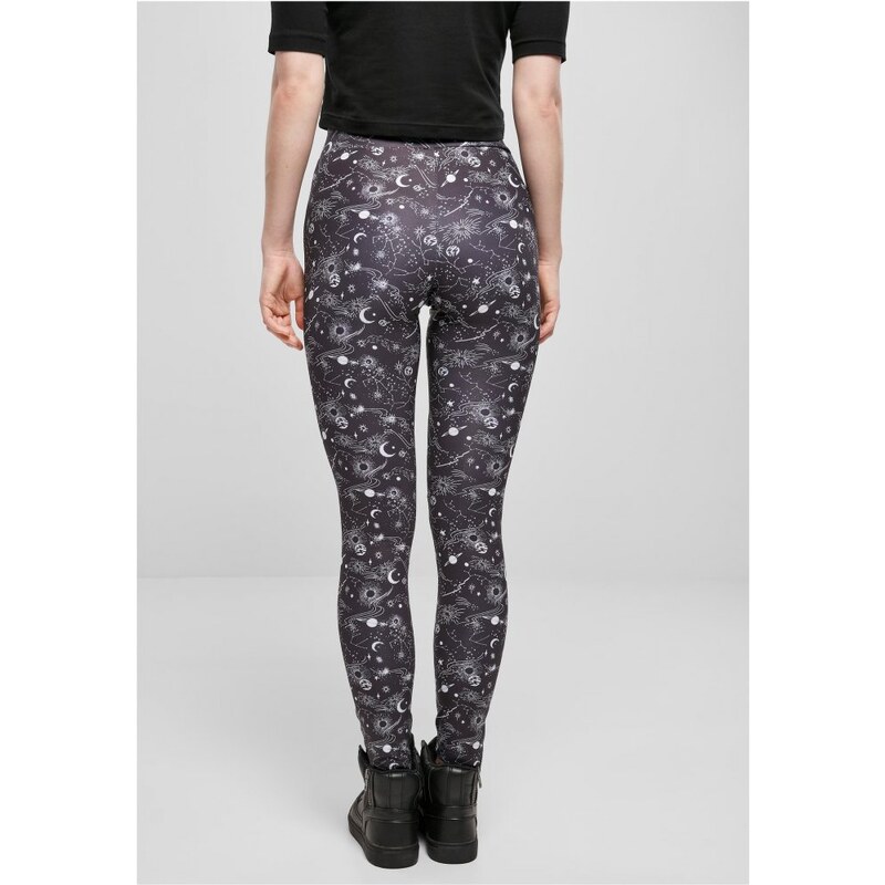 URBAN CLASSICS Ladies Tech Mesh AOP Leggings - blackuniverse