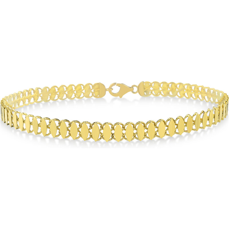 Lillian Vassago Celozlatý unisex náramek LLV59-GB009 66427379