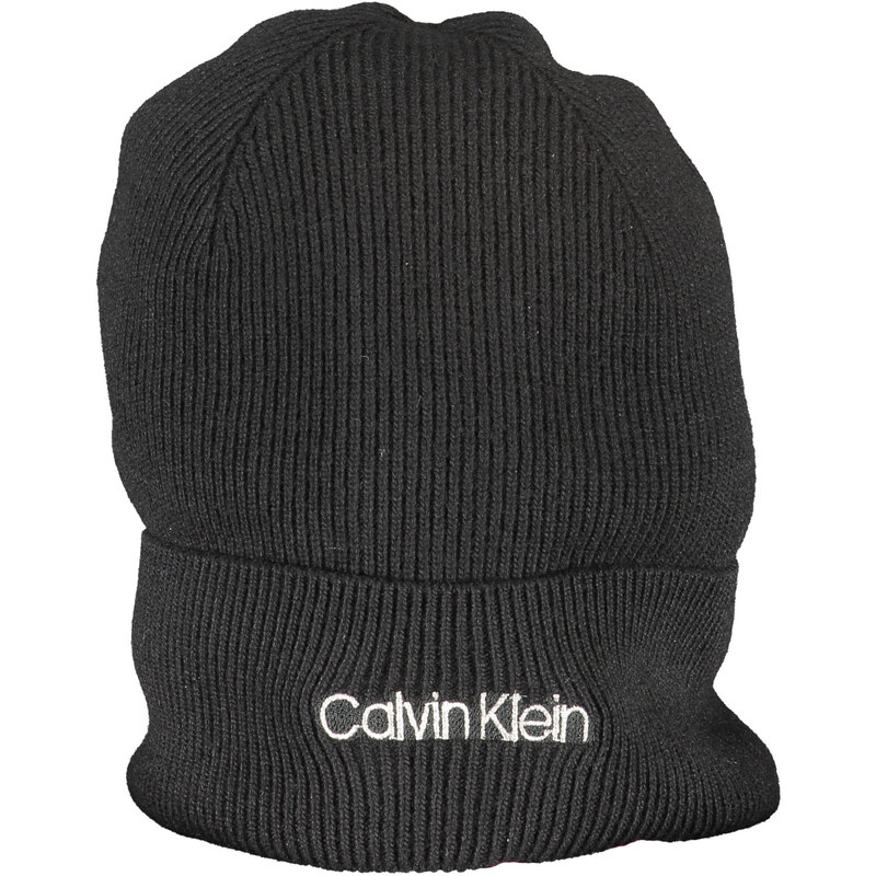 Černá dámská čepice s příměsí vlny Calvin Klein - Dámské