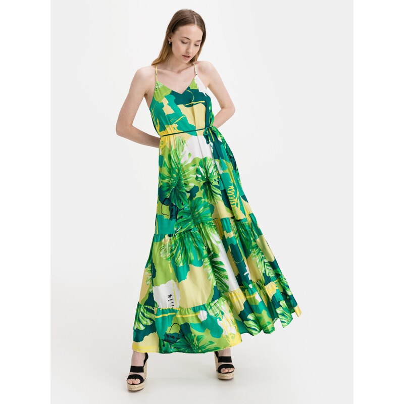 Zelené dámské šaty Guess Angelica - Dámské