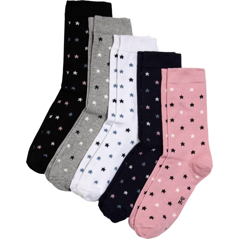 bonprix Ponožky (5 párů), z organické bavlny Šedá