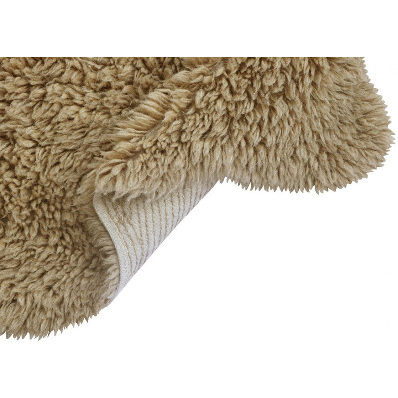 Lorena Canals koberce Vlněný koberec Woolly - Sheep Beige - 75x110 tvar kožešiny cm