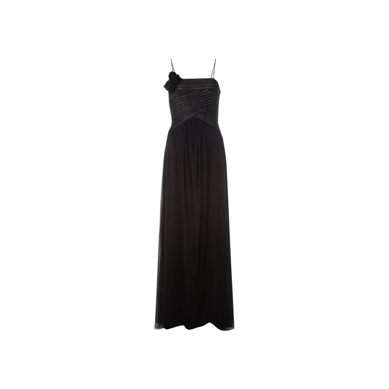 Luxusní plesové černé dlouhé šaty LA FEMME