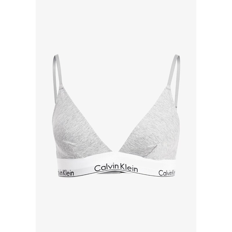 Podprsenka bez kostice QF5650E - 020 - šedá - Calvin Klein 74160914