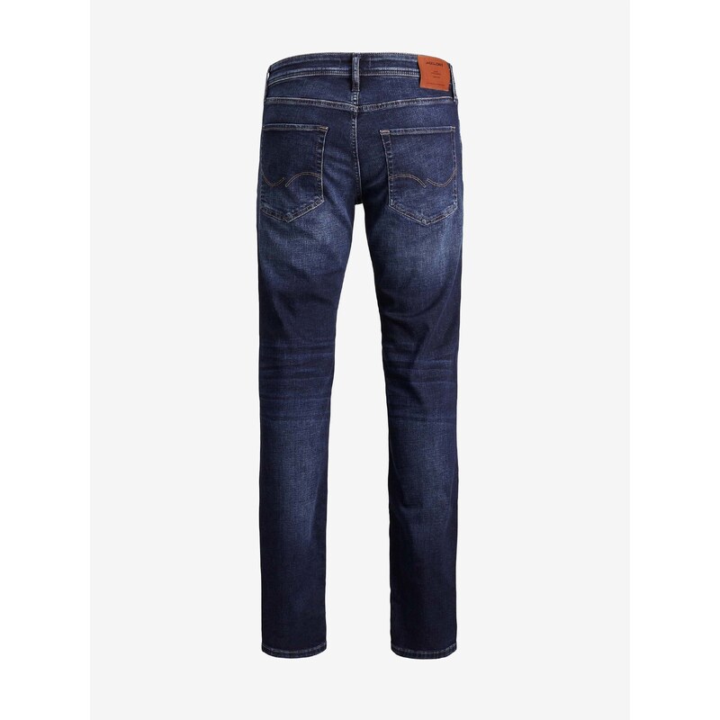 Tmavě modré slim fit džíny Jack & Jones Clark - Pánské