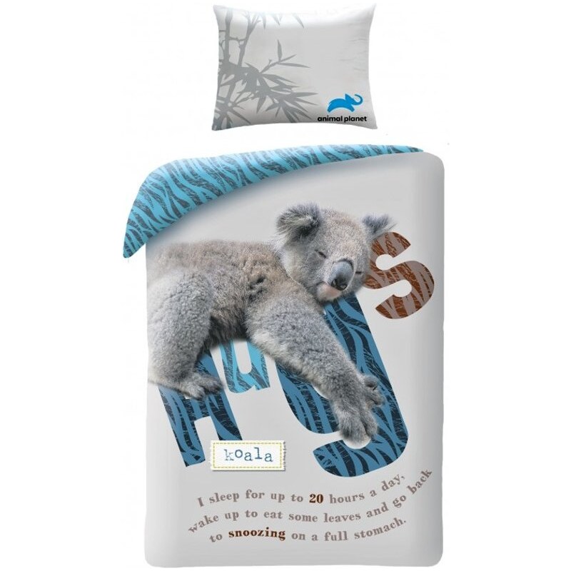 Halantex Bavlněné ložní povlečení Animal Planet - motiv Koala - 100% bavlna - 70 x 90 cm + 140 x 200 cm