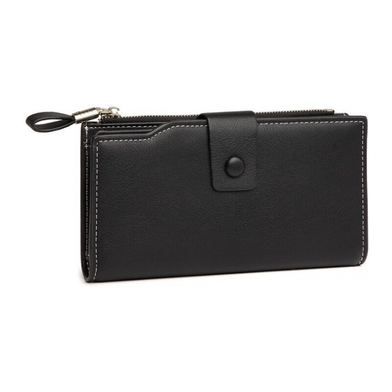 Miss Lulu peněženka černá RFID-BLOCKING 2104