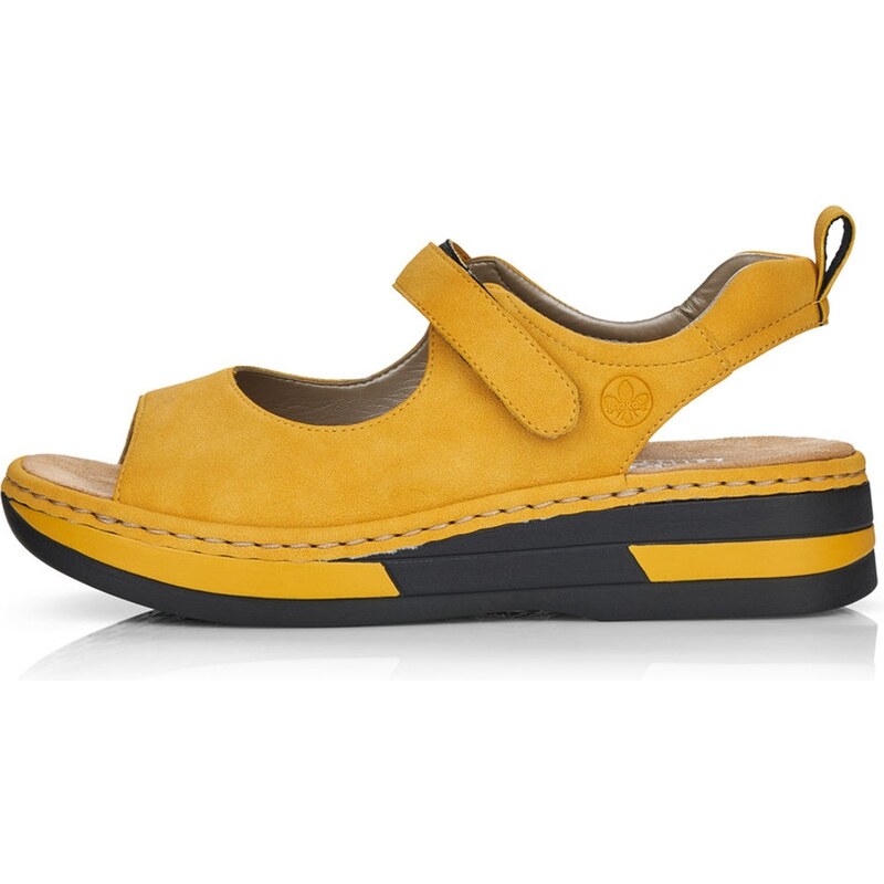 Dámské sandály RIEKER V59Q4-68 žlutá