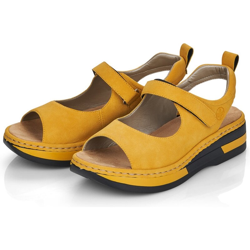 Dámské sandály RIEKER V59Q4-68 žlutá