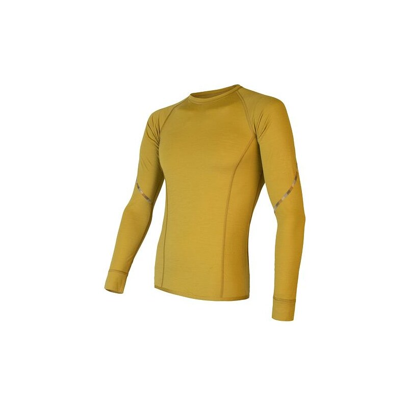 SENSOR MERINO AIR pánské triko dl.rukáv mustard