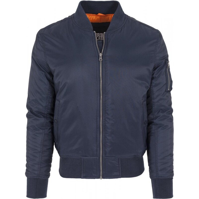 Pánská bomber bunda Urban Classics - tmavě modrá