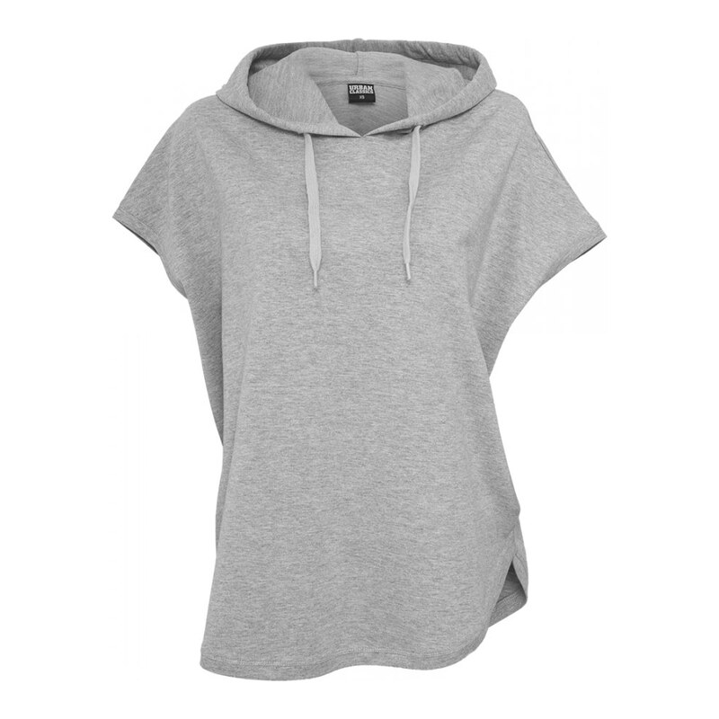 URBAN CLASSICS Ladies Sleeveless Terry Hoody - grey