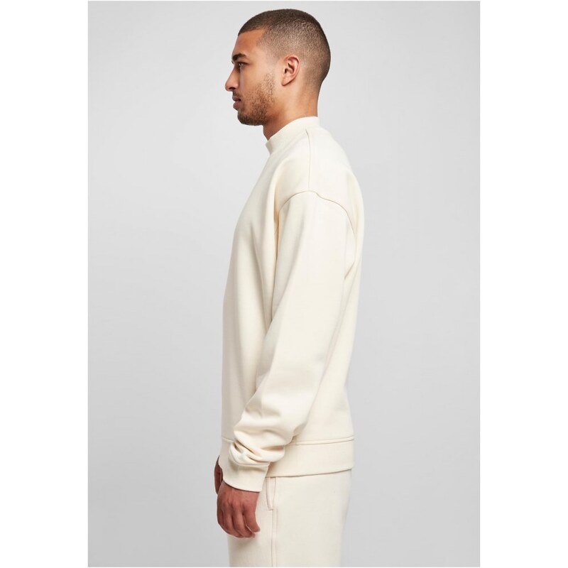 URBAN CLASSICS Mock Neck Crew - whitesand