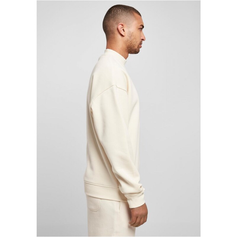 URBAN CLASSICS Mock Neck Crew - whitesand