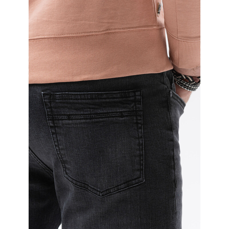 Ombre Clothing Pánské riflové kalhoty - černá P1078