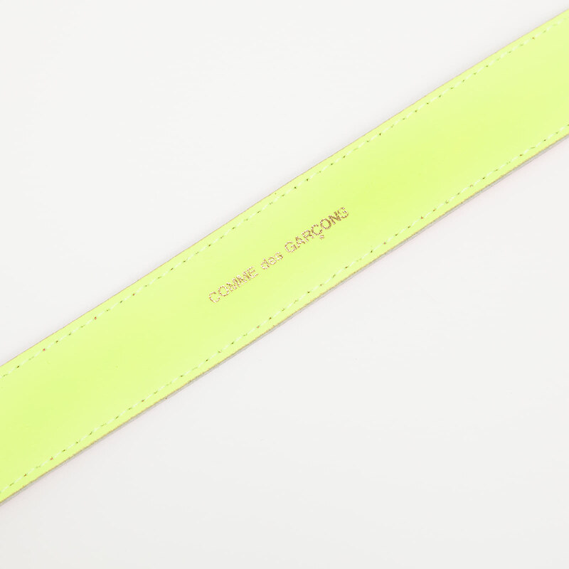 Comme des Garçons Wallets Kožený pásek Comme des Garçons Super Fluo Belt Pink/ Yellow