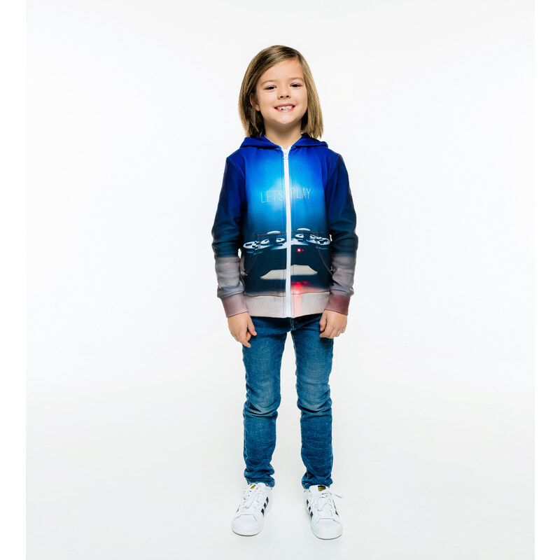 Mr. GUGU & Miss GO Kids's Hoodie HKZ-K-PC532 Navy Blue