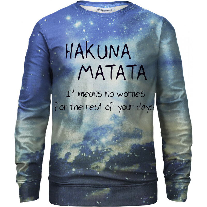 Bittersweet Paris Unisex's Hakuna Matata Sweater S-Pc Bsp143