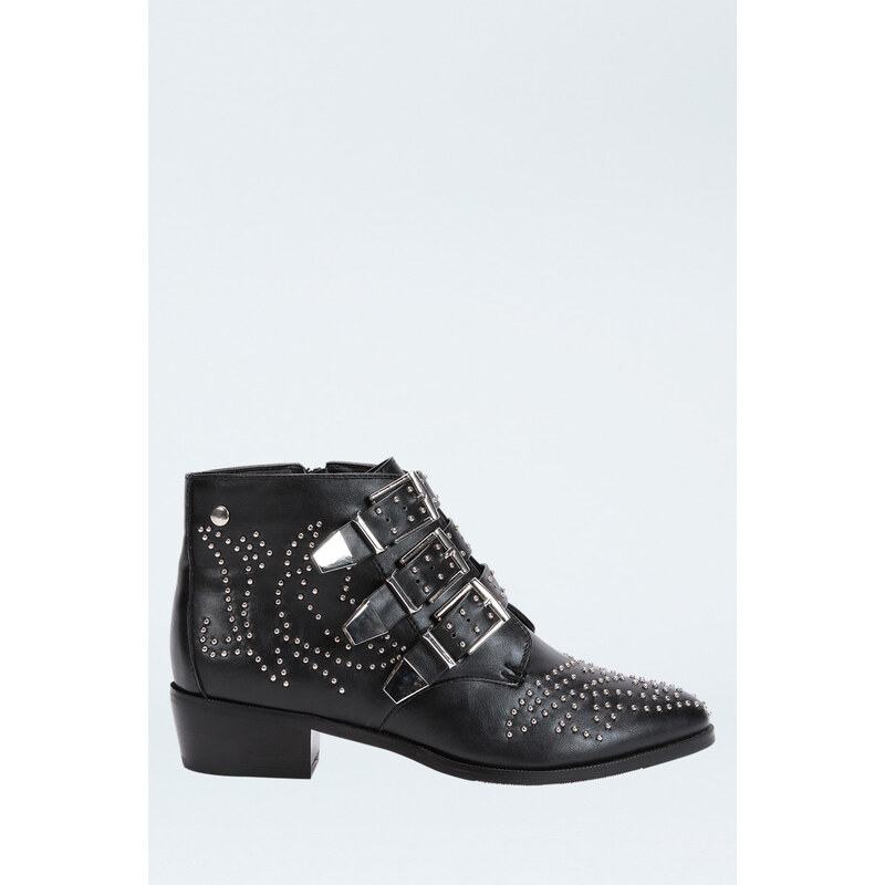 Tally Weijl Black Studded Ankle Boots