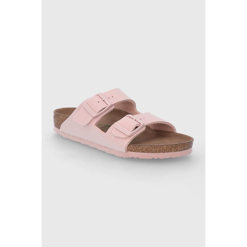 Dětské pantofle Birkenstock růžová barva