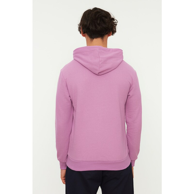 Trendyol Men's Lilac Cotton Sweatshirt