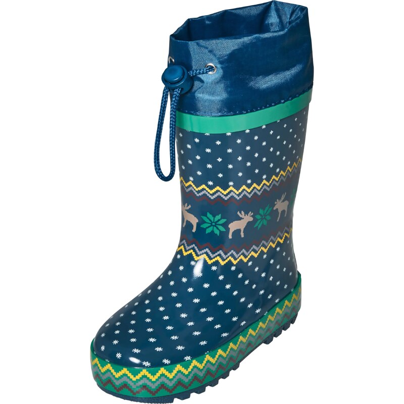 PLAYSHOES Gumové holínky marine modrá / mix barev