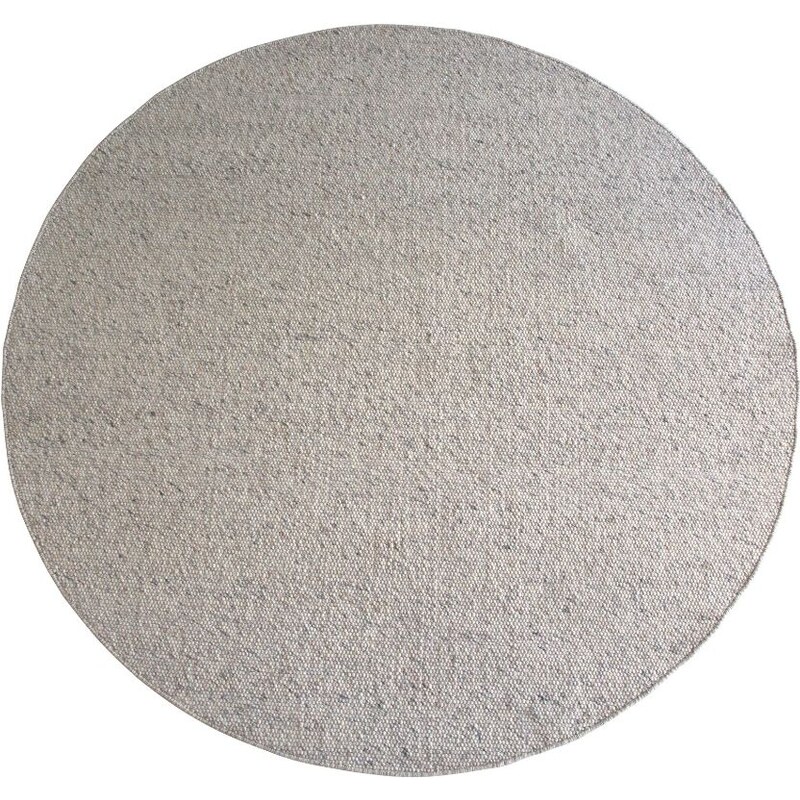 Béžový vlněný kulatý koberec ROWICO AUCKLAND 250 cm