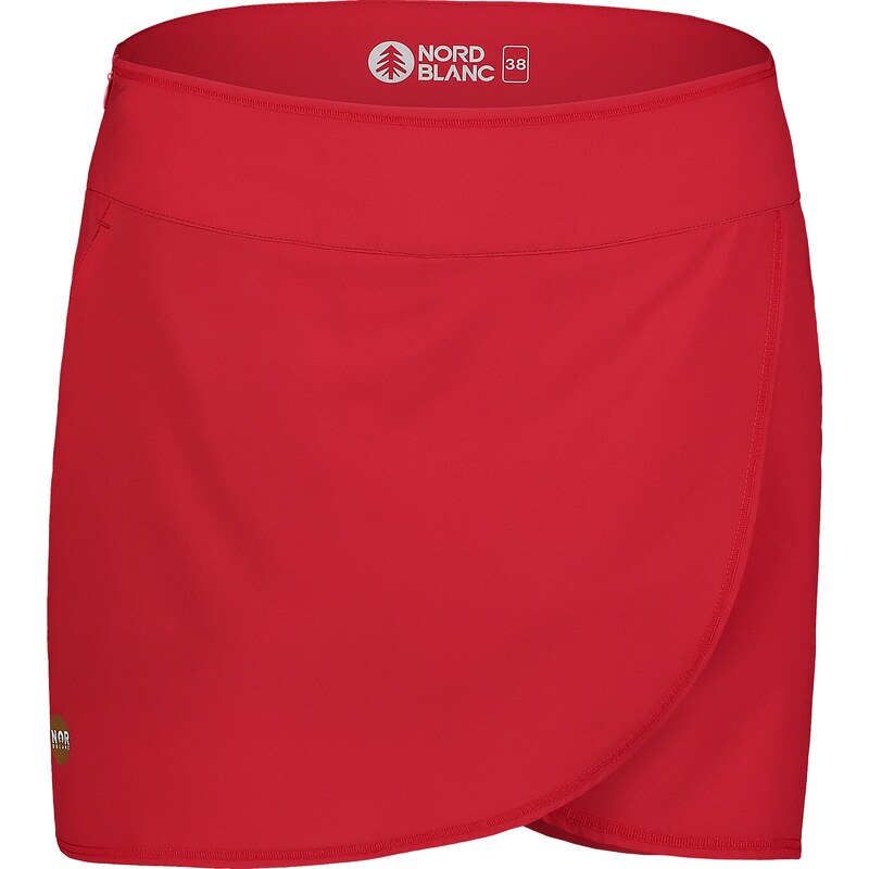 Nordblanc Červená dámská sportovní šortko-sukně SOPHISTICATED