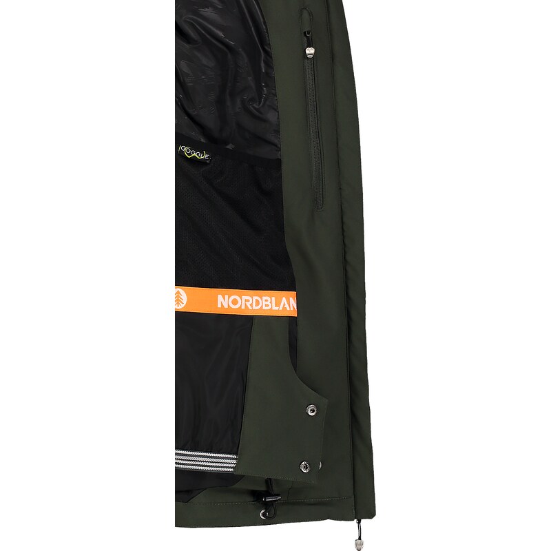 Nordblanc Khaki pánská lyžařská bunda STRIPED