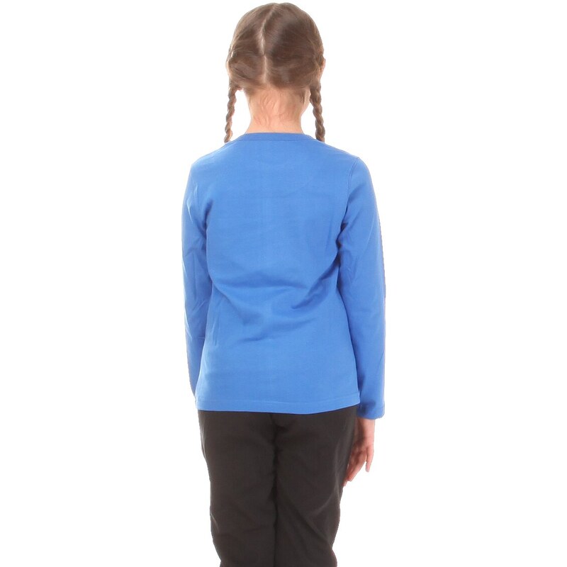 Nordblanc Modré dětské bavlněné triko ADORING