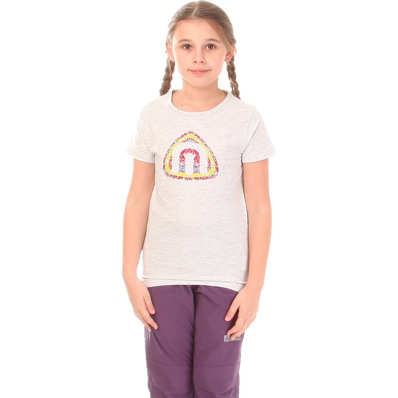 Nordblanc Šedé dětské bavlněné tričko FATE