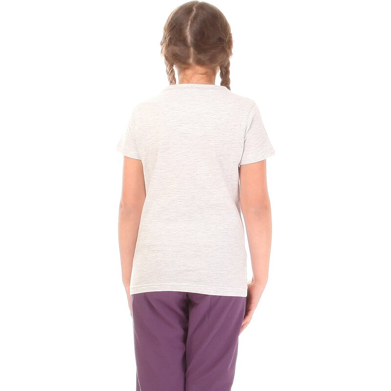 Nordblanc Šedé dětské bavlněné tričko FATE