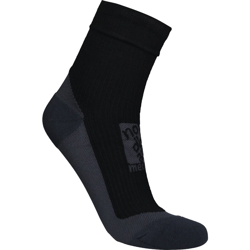 Nordblanc Černé kompresní merino ponožky BUMP