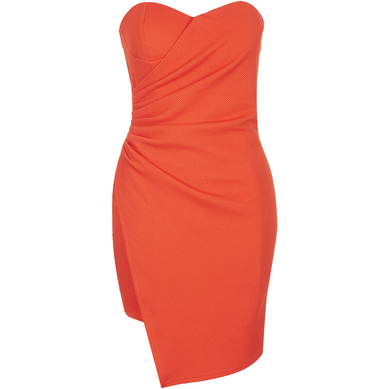 Topshop **Sweetheart Ruch Wrap Bodycon Dress by Rare