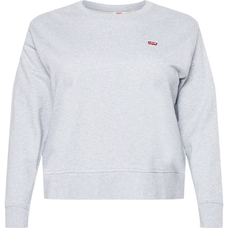Levis Plus Mikina PL Standard Crew Swtshrt šedá / červená
