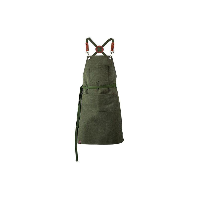 Exner Stylová laclová zástěra Unisex Bib Apron 100% bavlna