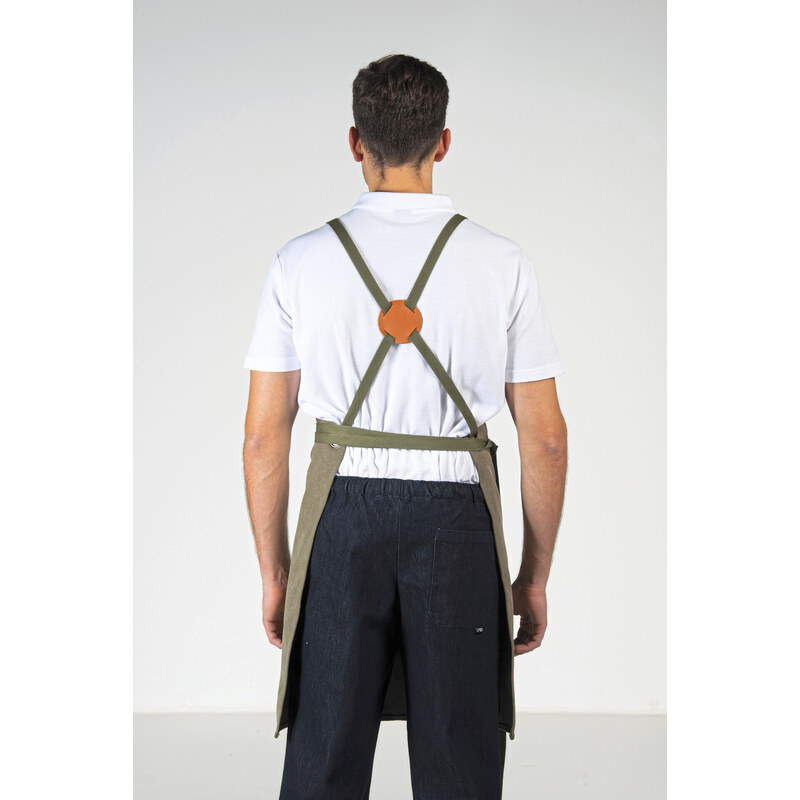 Exner Stylová laclová zástěra Unisex Bib Apron 100% bavlna