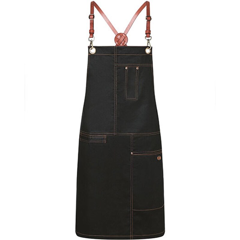 Karlowsky Stylová zástěra Bib Apron Urban X-Style 100% bavlna