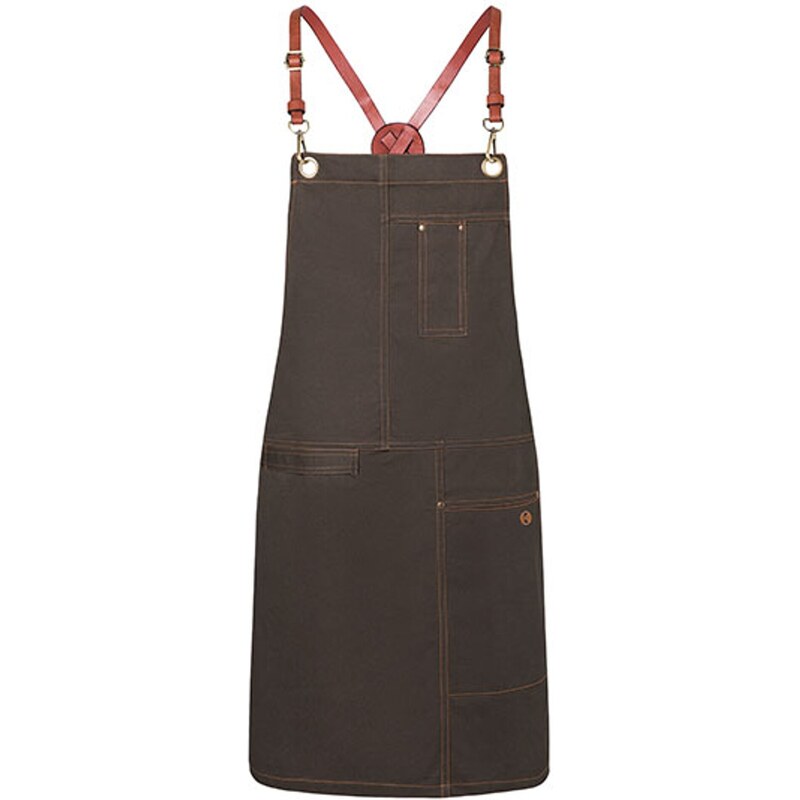 Karlowsky Stylová zástěra Bib Apron Urban X-Style 100% bavlna