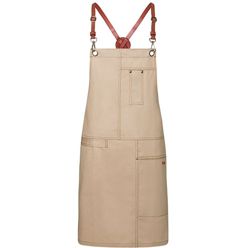 Karlowsky Stylová zástěra Bib Apron Urban X-Style 100% bavlna