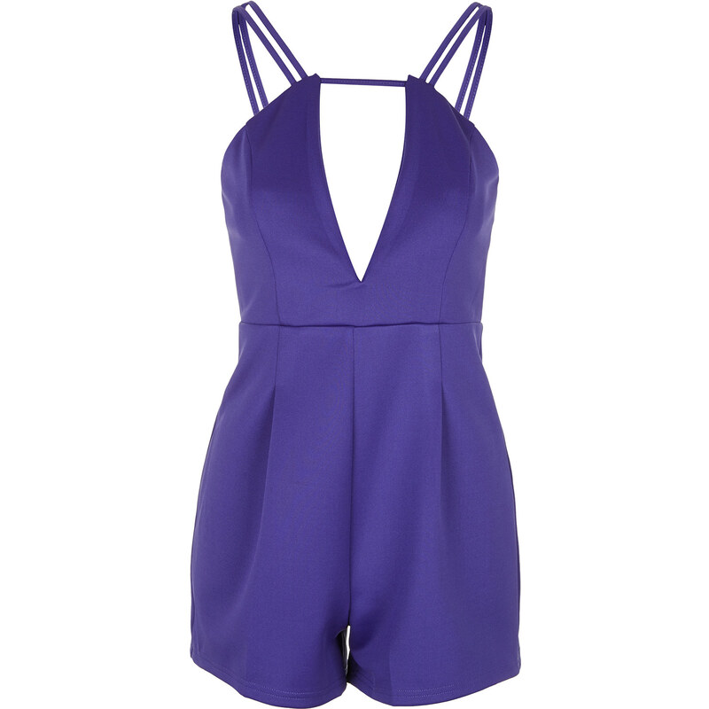 Topshop **Double Strap Plunge Playsuit by Rare